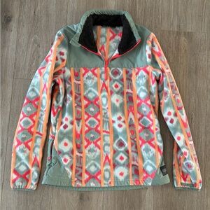 O'Neill Multicolor Patterned Fleece Jacket